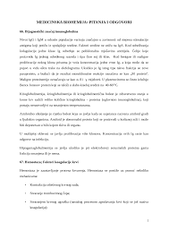 Medicinska Biohemija Ispitna Pitanja I Odgovori Od 66 Do 89 Skripte Predlog Medicinska Biohemija Docsity