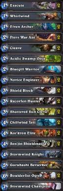 All hearthstone decks below are automatically updated by our innkeeper app and ready for you to take to the ladder. Hearthstone Best Free Warrior Deck Basic Deck Warrior Cards Eurogamer Net