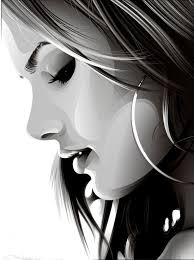 Black And White Vector Art Anime Vector Custom Art Portrait Black And White Or 1 Color Cartoon Etsy In 2020 Black And White Cartoon Portrait Digital Art Girl