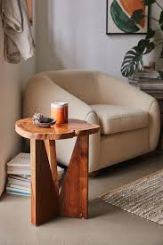 A perfect place to store all those. Akina Live Edge Side Table Urban Outfitters