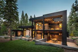 This mountain modern home was designed by ryan group architects along with lamperti construction, located in the private community of martis camp, in truckee, california. Martis Olana Drive Sagemodern
