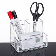 We offer free engraving and free shipping on all of our business card holders and cases. Wholesale Clear Acrylic Business Card Organizer And Storage Holder With Pen Cup Office Supplies For Office Desk China Pen Holder And Office Organizer Price Made In China Com