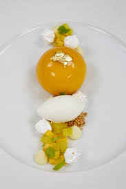 Maybe you would like to learn more about one of these? Mango Sphere Dessert Patricia Niven Image Fine Dining Desserts Mango Dessert Desserts