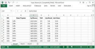 Pada kategori belajar microsoft excel ini akan memberikan cara membuat absensi karyawan dengan rumus excel countif. Cara Impor Data Absensi Dari Excel Kedalam Krishand Absensi