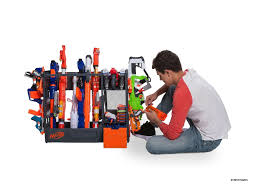 After pondering all these problems for way too long, i decided to make this nerf storage rack out of pvc. Nerf Elite Blaster Rack Ner0144 Gun Organizer For Sale Online Ebay