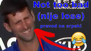 Novak đoković je nedavno ponovo osvojio vimbldon. Djokovic Imitira Novinara Prevod Youtube