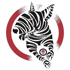 Zebra English Bull Terrier Zebtra Sticker By Sookiesooker In 2020 English Bull Terriers Bull Terrier English Bull