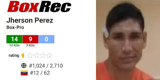 BoxRec: Jherson Perez
