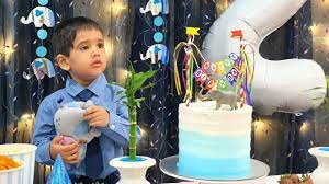 Khushank Turns 2 Beautiful Birthday Celebration Video Baby Elephant Theme Diy Ideas Youtube