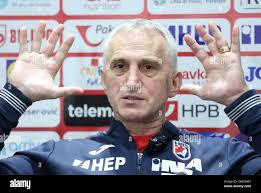 Allenatore principale Goran Perkovac, Croazia. , . Durante la partita del  Campionato europeo di pallamano EHF tra Croazia e Austria il 14 gennaio  2024 a Manheim. Foto: Ludvig Thunman/BILDBYRÅN/kod LT/LT0578 håndball  Handboll