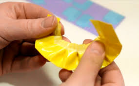 Cover your straw with green tape. Tutorial Duct Tape Pumpkin With Button Flowers Dollar Store Crafts