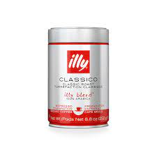 Classico, intenso & forte, each with a different intensity. Ground Espresso Classico Medium Roast Coffee Illy