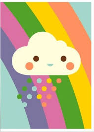 Cloud By Dicky Bird Rainbow Card Cards Rainbow