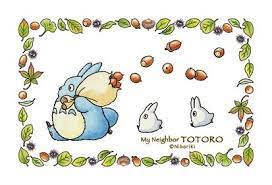 totoro acorn トトロ どんぐり イラスト 返信ハガキアート
