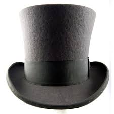 Scala Mad Hatter Top Hat Wool Grey Tall Top Hat Mad Hatter Top Hat Top Hat Hats