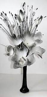 Check out our small black and white silk flowers selection for the very best in unique or custom, handmade pieces from our shops. Black Grey White Artificial Flower Arrangement In Vase Dried Artificial White Flower Arrangements Dry Flowers Arrangements Ideas Flower Vase Arrangements