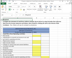 Use The Income Statement And Balance Sheet To Prepare Chegg Com