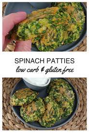 Spinach Patties Low Carb Gluten Free Cookies Carrot Sticks Recipe Meatless Dinner High Protein Vegetarian Recipes Spinach And Cheese