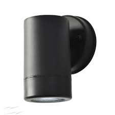 Many times when a fluorescent light starts to flicker or takes a long time to turn on the ballast or light starter is going bad. Wl1bk Up Or Down Single Wall Spotlight Ip44 In Black Plastic Using Gu10 Led For Outdoor Lighting
