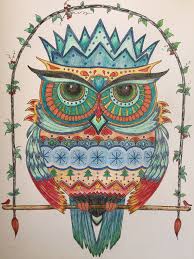 My Owl From Johanna S Christmas Coloring Book Christmas Coloring Books Johanna Basford Christmas Christmas Colors