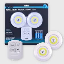 2pk Remote Control Multifunction Jumbo Puck Lights 29 95 In 2020 Puck Lights Remote Control Lights