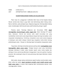 Antara kesan buruk yang timbul akibat perkembangan industri pelancongan ialah iakunya pembaziran. Kesan Teknologi Dalam Sukan