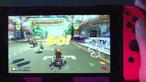 Enjoy the biggest mario kart yet and race anytime, anywhere, with anyone in mario kart 8 deluxe, only on nintendo switch! Mario Kart 8 Deluxe Played On The Switch Handheld Youtube