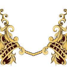 234778 Digital Borders Design Baroque Ornament Digital Flowers