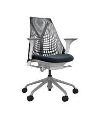 Herman Miller Sayl Chair White Gray Black Adjustable Arms Office Chair Work