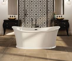 Wood walls next to shiplap walls alongside hiding electric panels and plantation shutters. How To Choose Your Freestanding Tub Maax