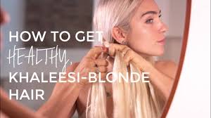 And any lady worth her salt doesn't settle for a dull, lackluster crown. How To Get Healthy Khaleesi Blonde Hair Locker Room Look Book Youtube