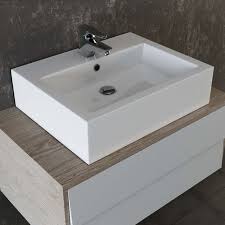 Vilstein C Keramik Waschbecken Hangewaschbecken Aufsatzwaschbecken Waschtisch Eckig Weiss 58 Cm Aufsatzwaschbecken Keramik Waschbecken Waschbecken