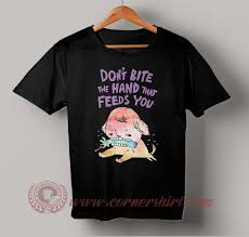 Don T Bite The Hand That Feeds You Pin On Sweater Cute And Funny Art