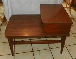 Pair of mersman step end tables 16x25x27t. Walnut Mid Century Formica Top Step End And 50 Similar Items