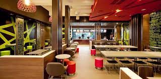 4 year old screams inside mcdonalds bathroom, then mom looks at the toilet and sees glue. Mcdonald S Form Style Prototype Australia Juicy Design Restaurant Design Interior Design Photos Shop Interior Design