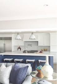 Tried And True Nautical Blue Paint Colors Sand And Sisal Blue Kitchen Island Home Beach House Kitchens