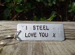 Wire heart 11 years traditional gift. I Steel Love You Personalised 11 Years 11th Wedding Etsy Mens Anniversary Gifts Anniversary Keepsake Steel Anniversary Gifts