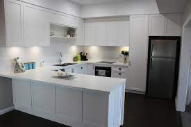 Benchtop Polytec Classic White Matt 40mm Abs Edge Panels 2 Pack Painted Vivid White Shaker Doors Contemporary Kitchen Modern Shaker Kitchen Custom Kitchens