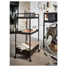 Nissafors Utility Cart Black 19 7 8x11 3 4x32 5 8 50 5x30x83 Cm Ikea Ikea Storage Spaces Utility Cart