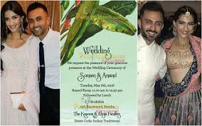Exclusive Sonam Kapoor Anand Ahuja Wedding Card Revealed sonam kapoor anand ahuja wedding card