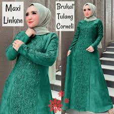 34 model baju gamis brokat terbaru 2020 desain modern dan mewah untuk remaja. Model Baju Gamis Brokat Pesta Muslim Terbaru Di Tahun 2019 2020 Shopee Indonesia