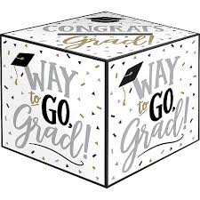 Direct please call your payroll office for any questions regarding this new option. Black White Way To Go Grad Card Holder Box 12in Party City