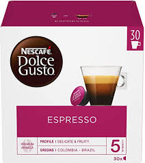 Once inserted into a machine, the capsules are pierced. Nescafe Dolce Gusto Espresso Coffee Pods 30 Capsules Pack Of 3 Total 90 Capsules 90 Servings Amazon Co Uk Grocery