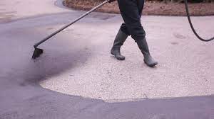 Asphalt Sealing A Large Driveway We Mean Clean Youtube