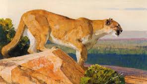 Point Of Vantage By Bob Kuhn Big Cats Art Animal Paintings Wildlife Paintings