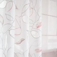 Gardine Mit Blatterranke Indes Fuggerhaus Gardinen Transparente Gardinen Danischer Stil