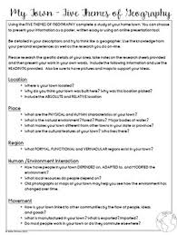 Five Themes Of Geography Classroom Freebies Five Themes Of Geography Geography Project Geography Classroom