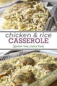 Chicken And Rice Casserole Recipe Gluten Free Dairy Free Fresh Food Bites Recipe Free Chicken Recipes Dairy Free Dairy Free Recipes
