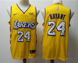 Check out our kobe bryant jersey selection for the very best in unique or custom, handmade pieces from our sports & fitness shops. 2020 Men S Los Angeles Lakers 24 Kobe Bryant Yellow Nike City Edition Swingman Jersey With The Spon Los Angeles Lakers Kobe Bryant Lakers Kobe Bryant