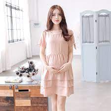 Kelebihan memakai baju batik bagi ibu hamil yang bekerja yaitu selain resmi juga dapat. Musim Panas Wanita Dresses Cotton Linen Ruffle Pendek Kehamilan Hamil Bersalin Pakaian Baju Hamil Korea Tunik Gown 602155 Clothes Fold Clothes Cleanerclothes School Aliexpress